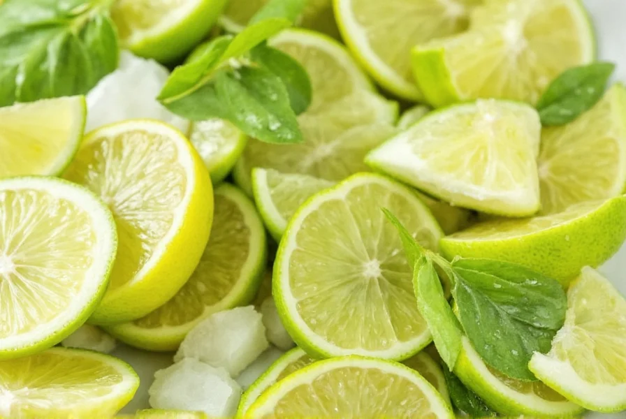 Frozen lime zest cubes in tray