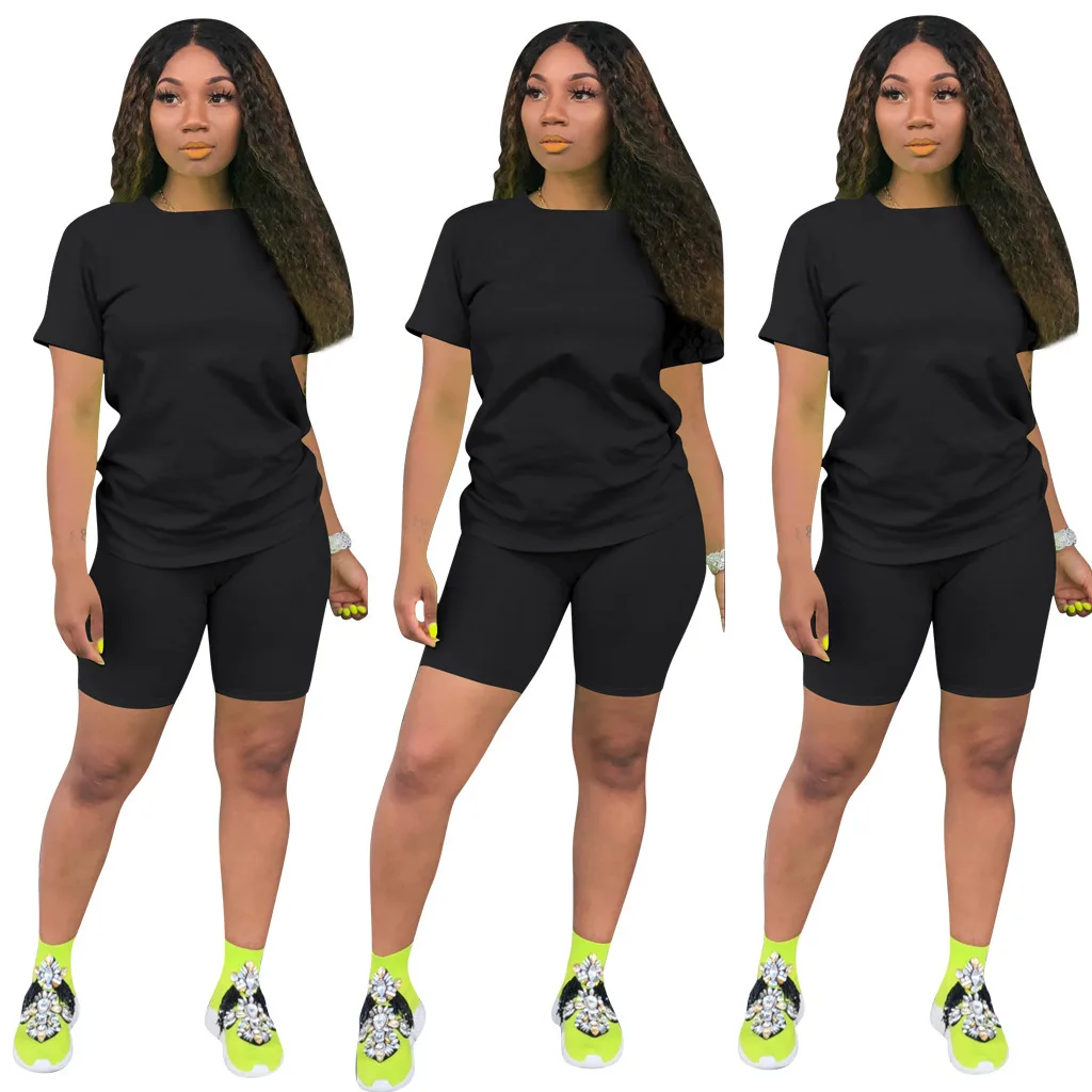 

9S4U Casual fashion lady sexy 2 piece short tracksuit woman set, Customized color