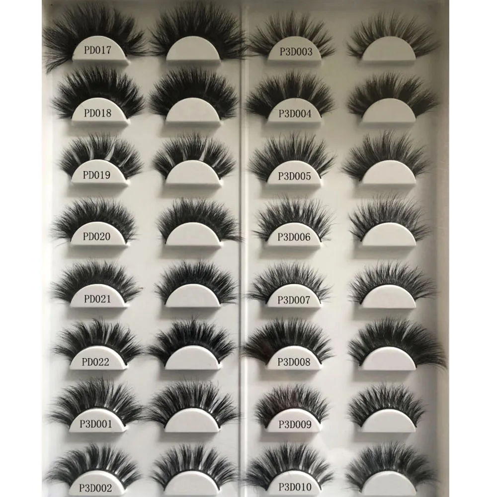 

Favorable price Private Label custom 3d 100% mink fur false eye lashes