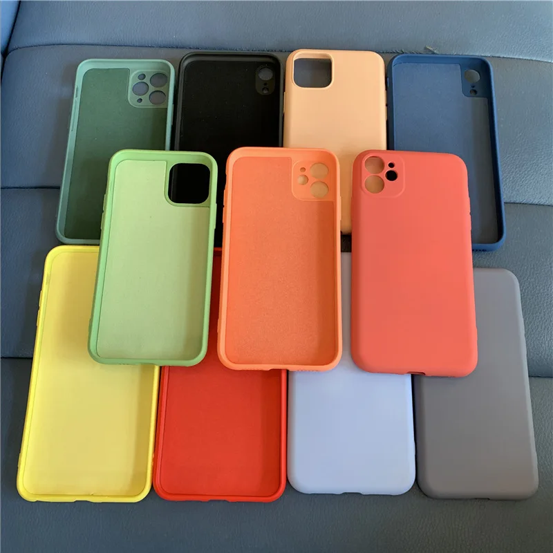 

Anti Fingerprint Matte Candy Color Silicon Rubber Phone Cover Mobile Case for Samsung Galaxy A71 A51 M30 Note9, Multi