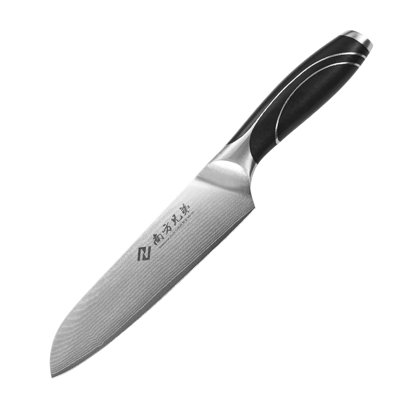 

Amazon Top Seller High Damascus Steel Kitchen Santoku Knife with ABS Black Handle
