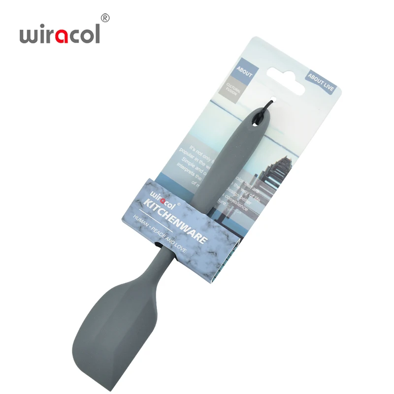 

YK-S028 Nonstick Baking Cook ware Kitchen Accessories Heat Resistant Silicone Mini Size Spatula, Dark grey