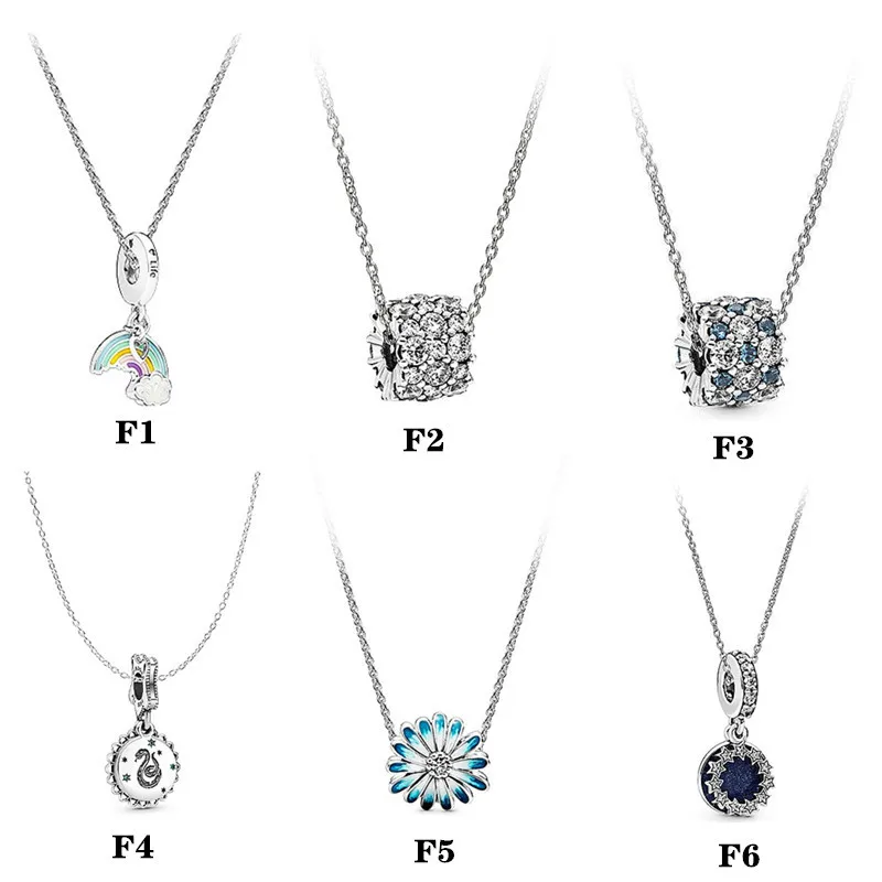 

RX Jewelry Direct Selling 925 Sterling Silver Fits Original Pandora Pendant Necklace Set Supports Wholesale Customization