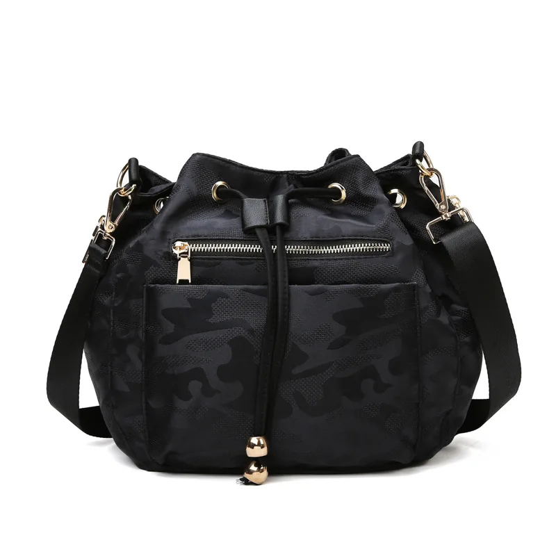 

Woman shoulder bag handbag High texture bucket bag nylon fashion Messenger 2021 new trend bag anti-theft versatile leisure
