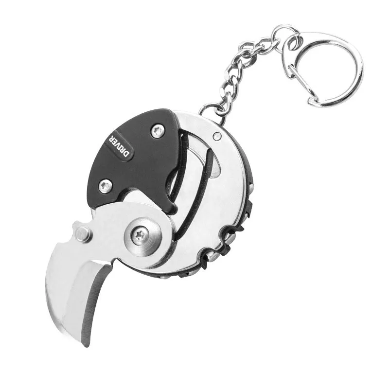 

Free Sample Custom Logo Mini Size Camping EDC Multi-function Tool Multi Key Tool With Knife