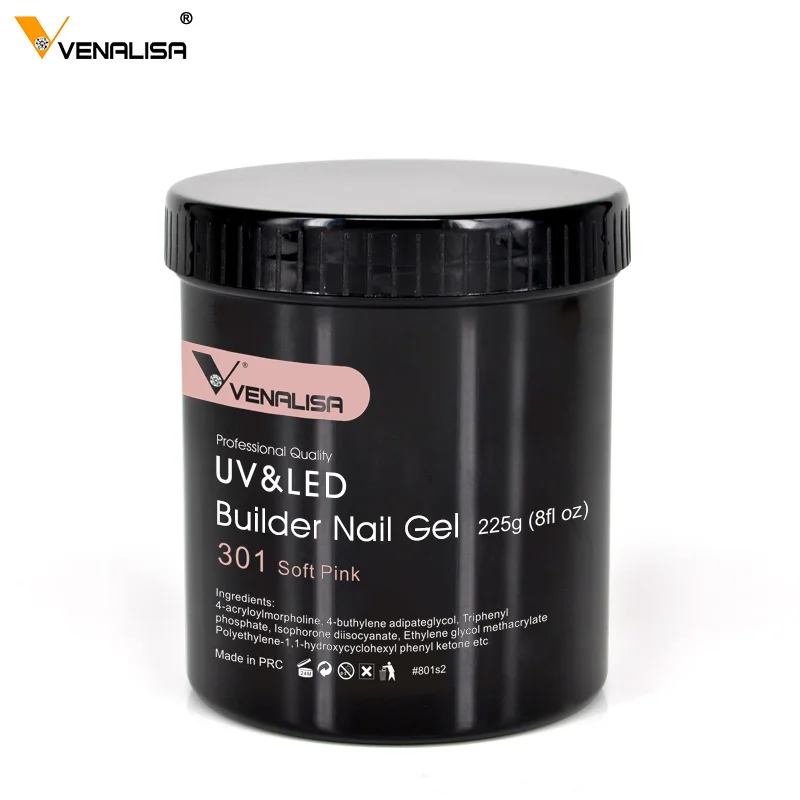 

Venalisa 225G soak off camouflage buildering nail extension uv gel lacquer jelly acrylic gel 25 color private labeling gel