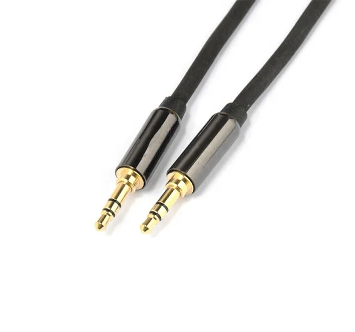 

AUX Cable 3.5mm to 3.5mm Plug Stereo Audio Cable For Cellphone And MP3 PC mobile phone gaming headphone headset, Balck