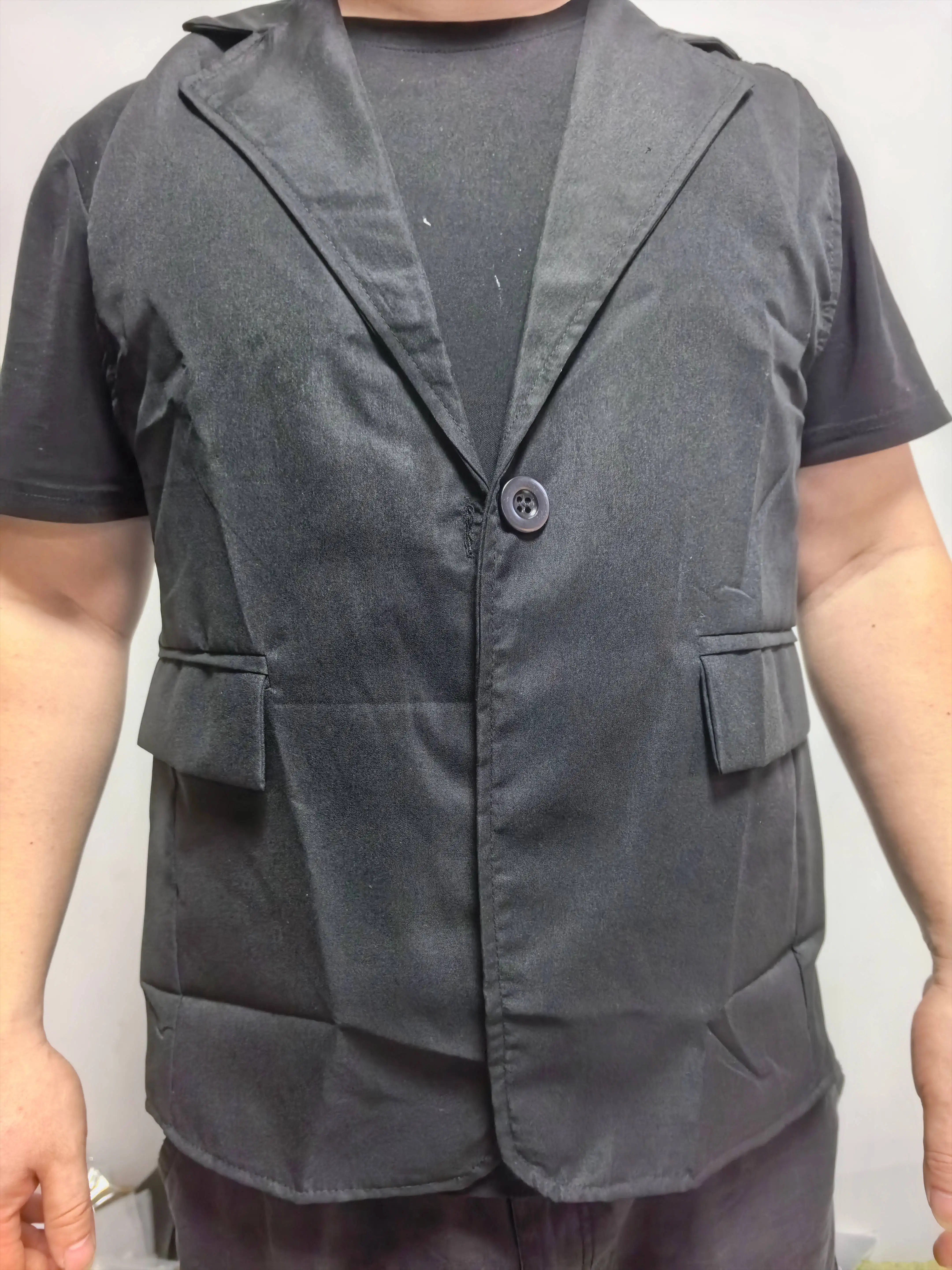 M-4XL Suit Vest Top New Loose Sleeveless Commuting Vest Spring and Autumn Single Button Suit Vest
