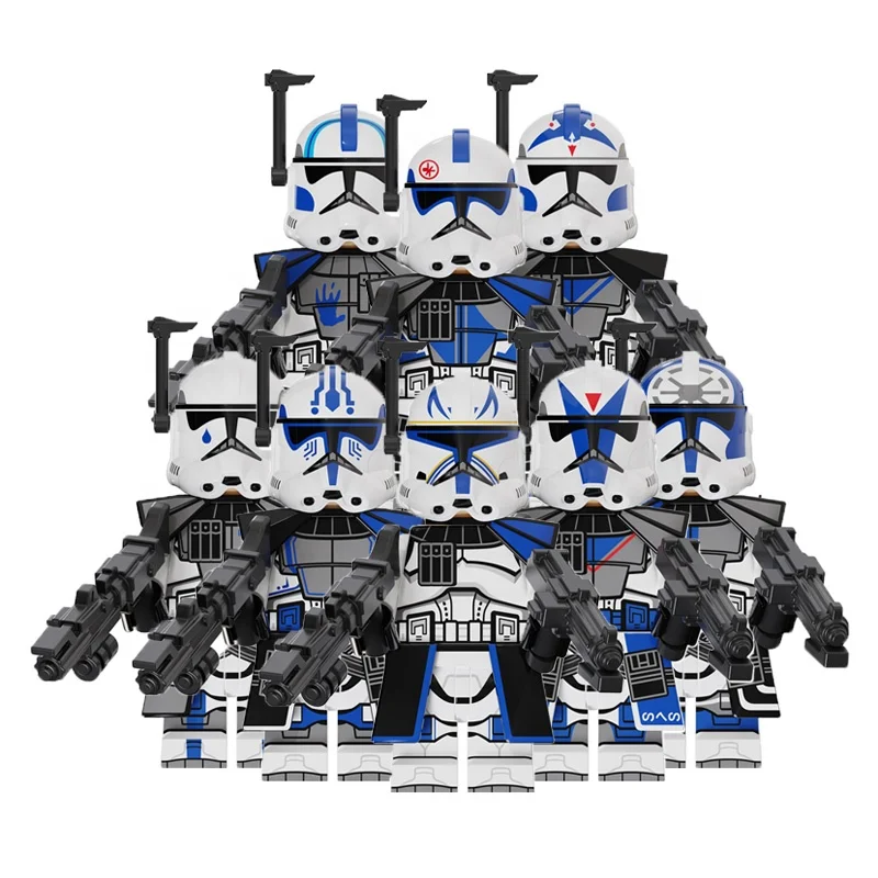 

KT1064 Small Collection ABS Plastic Toy SW Series Storm Clone Trooper Wars Mini Bui8lding Block Bricks Figure Toy Juguete