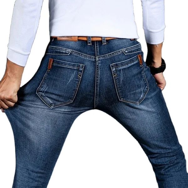 

Men's Fashion Straight Jeans Trousers Casual Denim Pants Plus Size