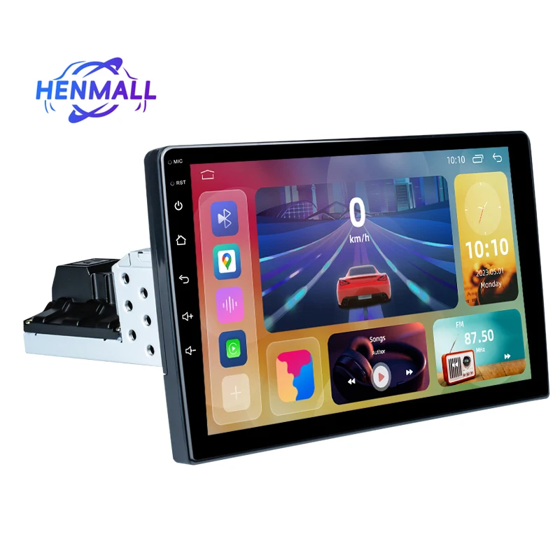 

Henmall 1 Din Android Car Radio Universal Multimedia Player 9 10inch Carplay Mirror Link USB FM GPS Navigation Car Audio Ster