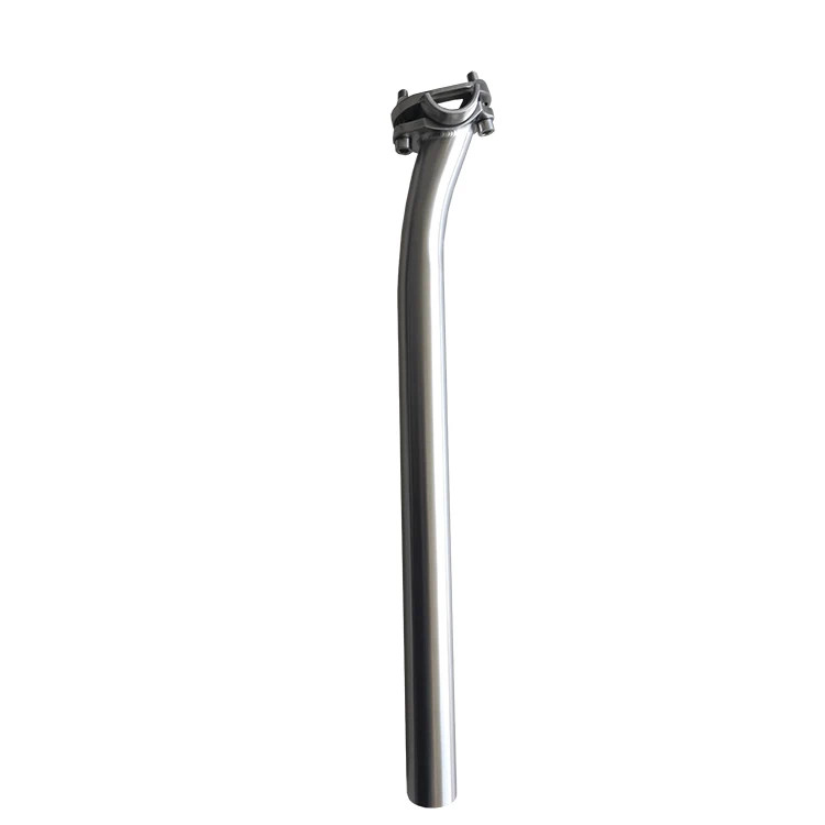 

factory price 27.2mm/31.6mm Offset Titanium Seatpost for road bike or mountain bike bike parts, Silver