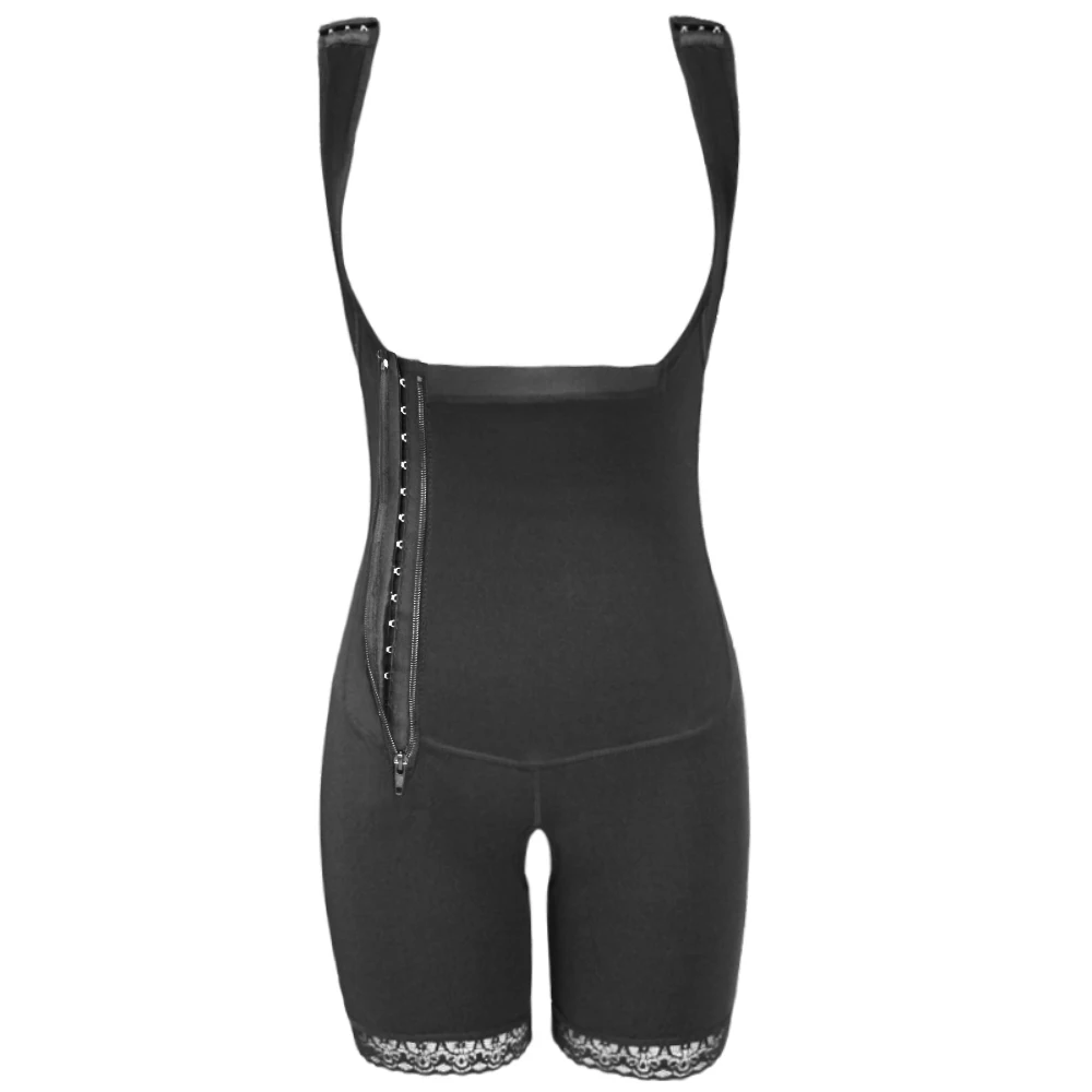

Latest design fitness waist trainer crotchless shapewear underwear, Black