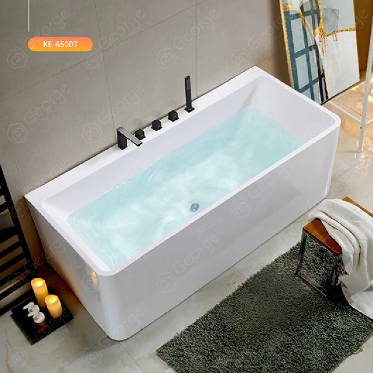 
acrylic corner curve bathtub with whirlpool function massage jacuzzi for bathroom spa bathtub 
