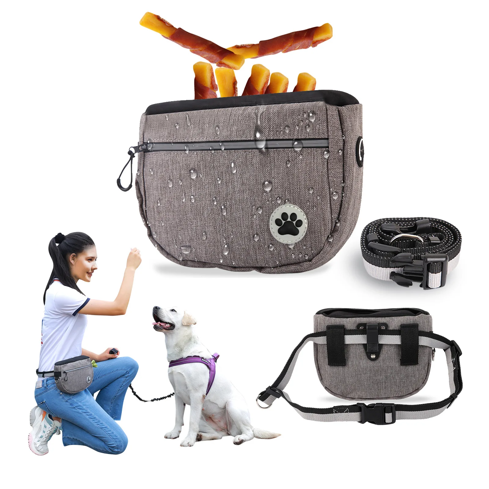 

Multifunctional Outdoor Casual Waist Bag Travel Dog Training Pouch Bag Dog Treat Bag