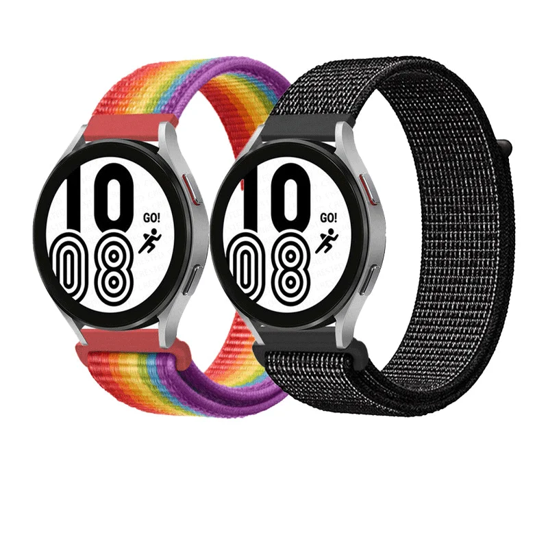 

Hot Sale 22mm 20mm Nylon Loop for Samsung Galaxy Watch 5/4 44mm 40mm/Classic 42 46mm Nylon Watch Band Replacement Watch Straps