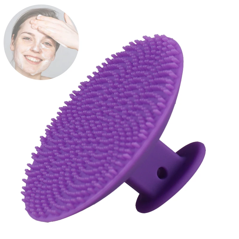 

Silicone Face Cleanser and Massager Brush Face Silicone Skin Cleanser Massger Gentle Exfoliating Removing Blackhead Massaging