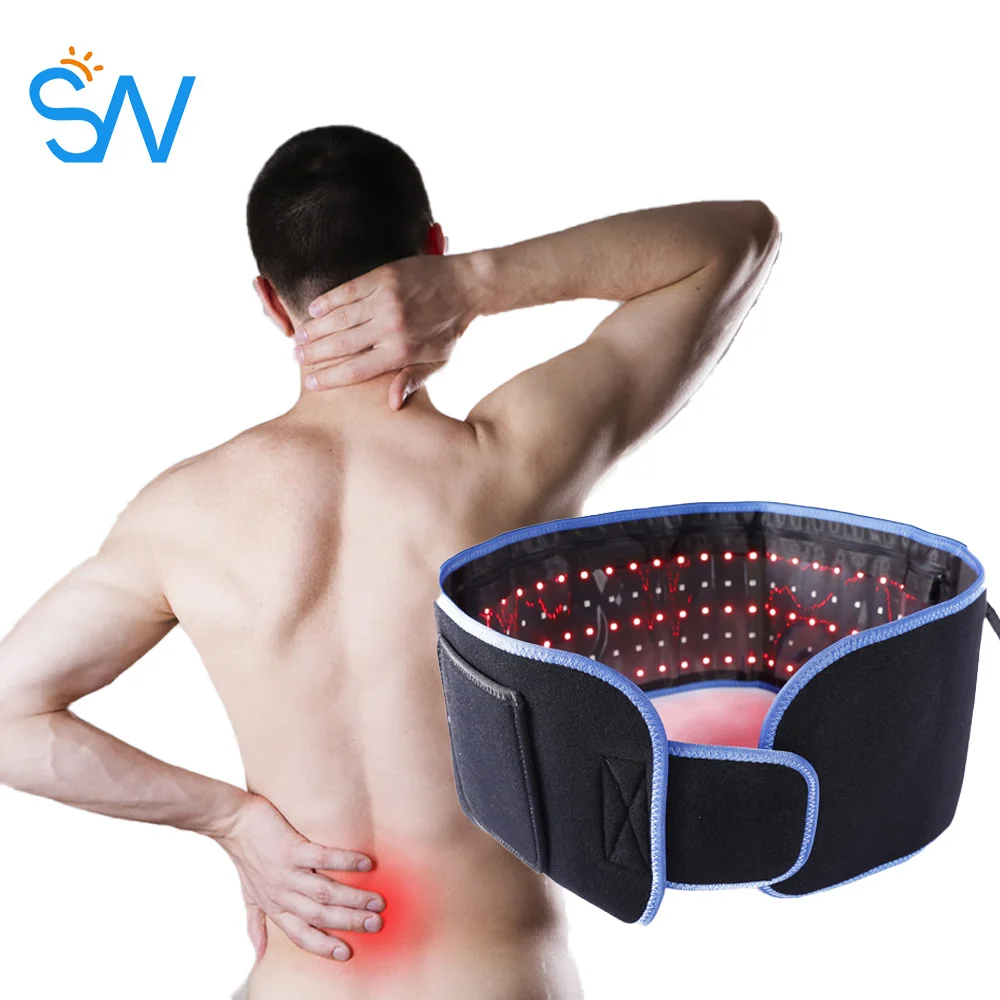 

Pain Relief Weight Loss Light Belt Infrared 660nm 850nm led red light therapy Wrap Belt for health, Black