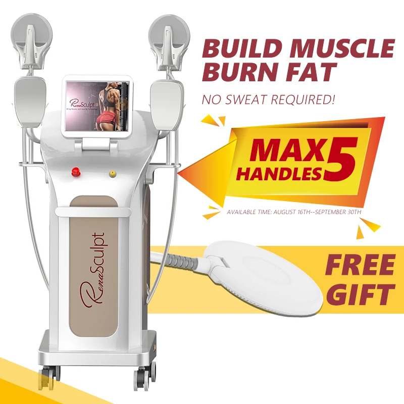 

Ems sculpting machine 4 handles EMslim body sculpting build muscle ems stimulator fast body slimming machine for weight loss