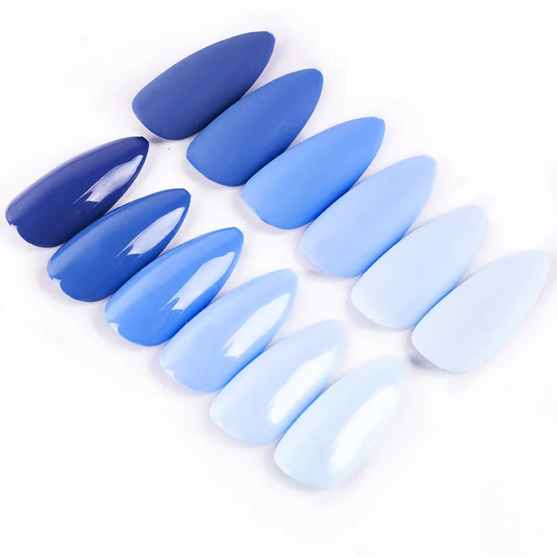 

2021 RS Nail Nail Polish Gel Fashion Haze Blue Color Set for Free Sample, 12 colors