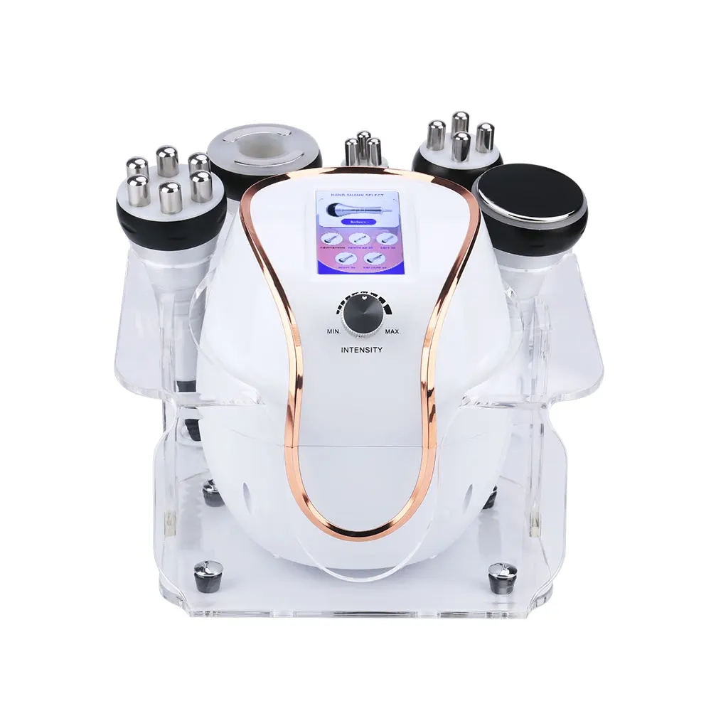 

vacuum cavitation system(except cryolipolysis slimming machine) cavitation machine 5 head body slimming machine, White