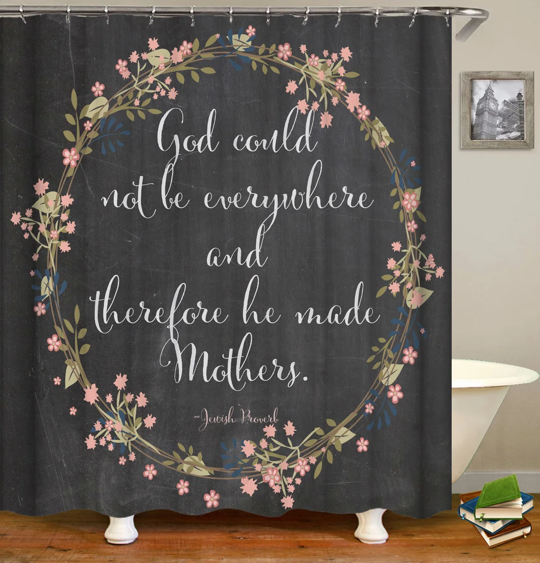 

i@home custom make polyester waterproof shower curtains bathroom, As picture show