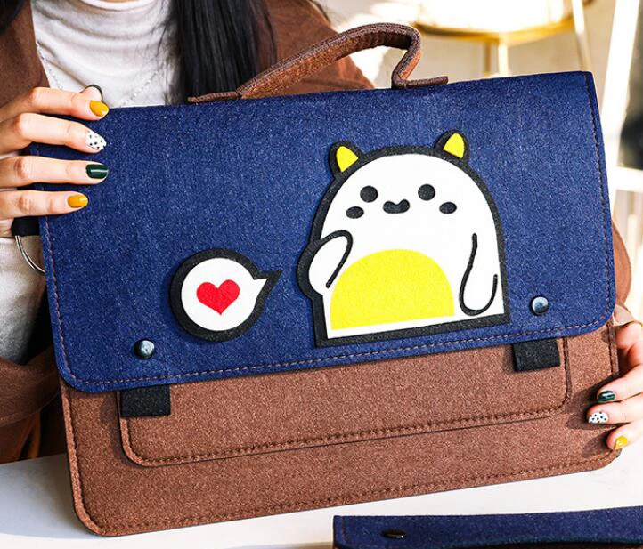 

Cartoon Handbag 11 12 13.3 14 inch Notebook Laptop Sleeve Bag For Macbook Case Free Shipping, Colorful