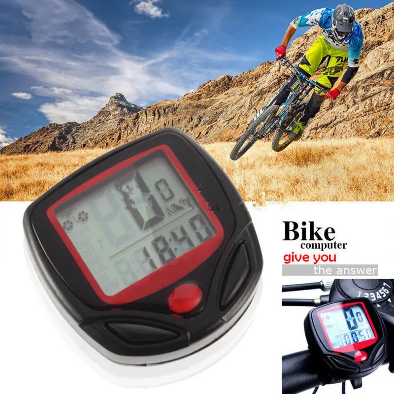 

In stock accurate outdoor mountain bike bicycle accessories computer, Black