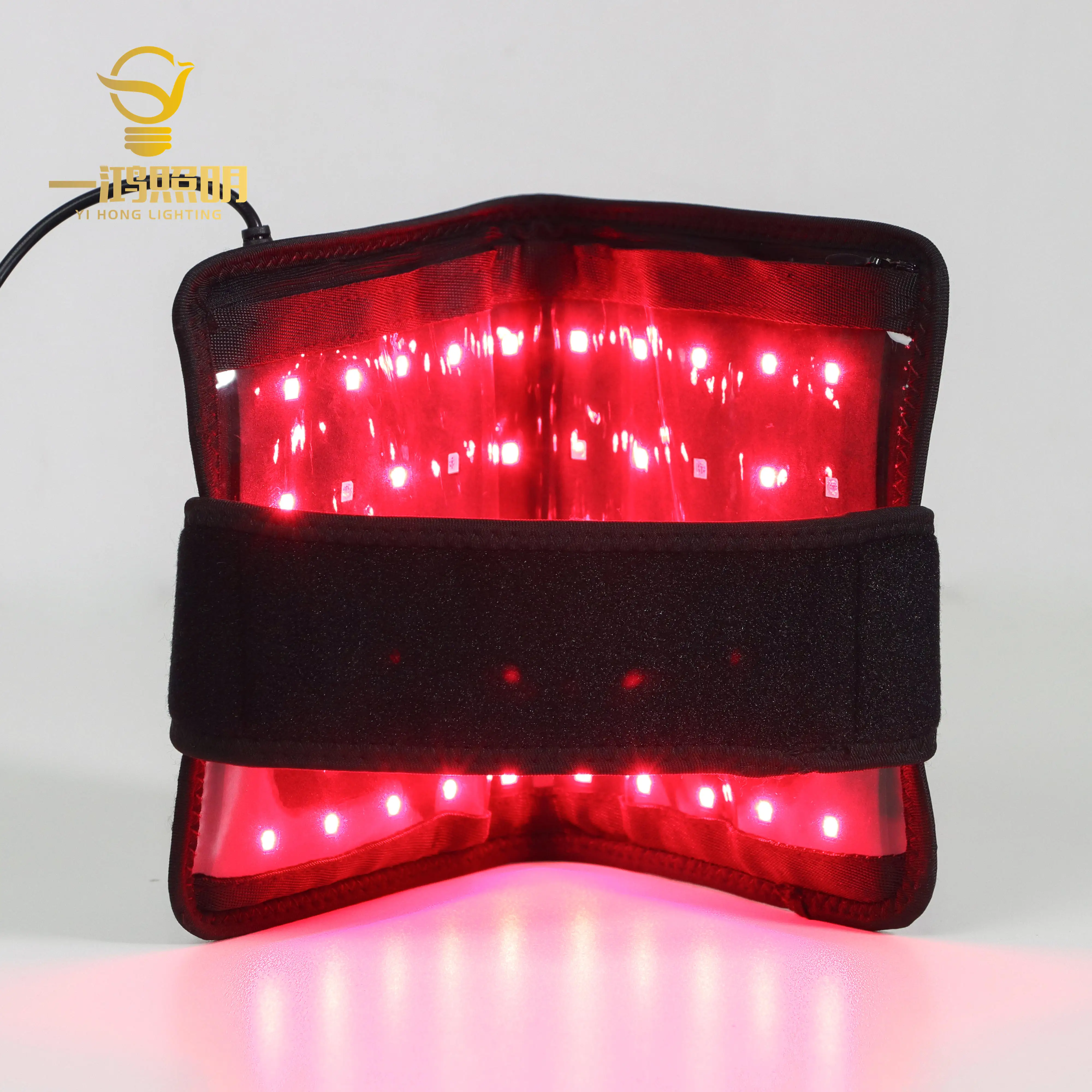 

Drop Shipping Factory Price Custom Logo Body Slim 660Nm 850Nm Pain Reliver Relief Infared Red Led Light Therapy Wrap Belt, Black