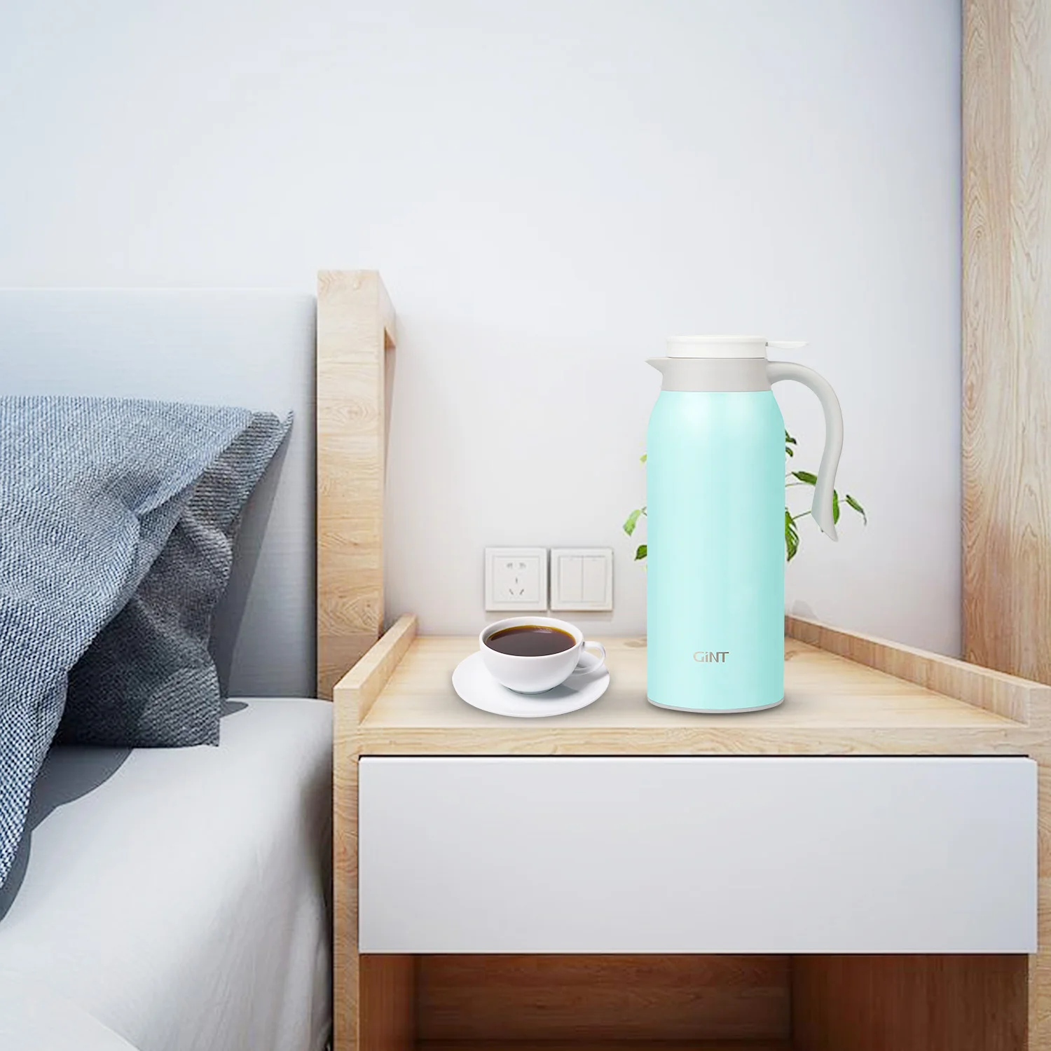 

800ml High Quality Customer Logo Vacuum Double Wall Insulated Coffee Pot