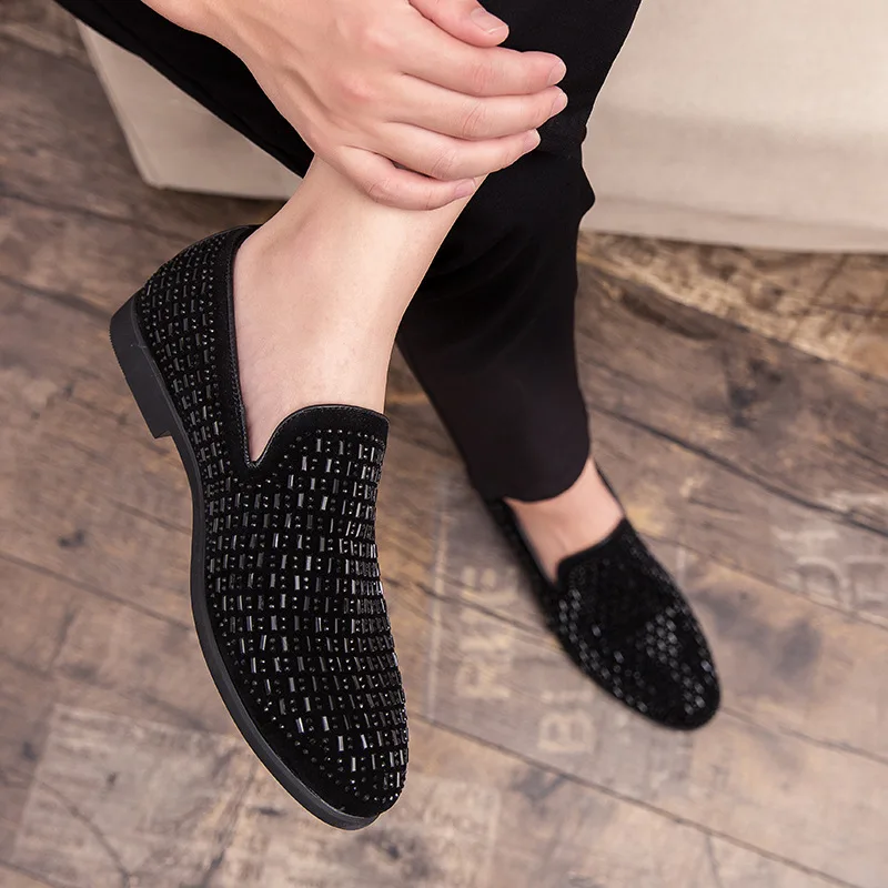 

2020 Juta S Schoenen Fashion Sommer Mens Trend Casual Designer Shoes Leather Loafer Shoessir, Black,