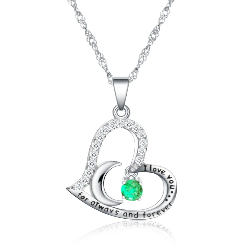 

Latest Necklace Designs Customised Engraved Jewelry Heart Pendant Necklaces