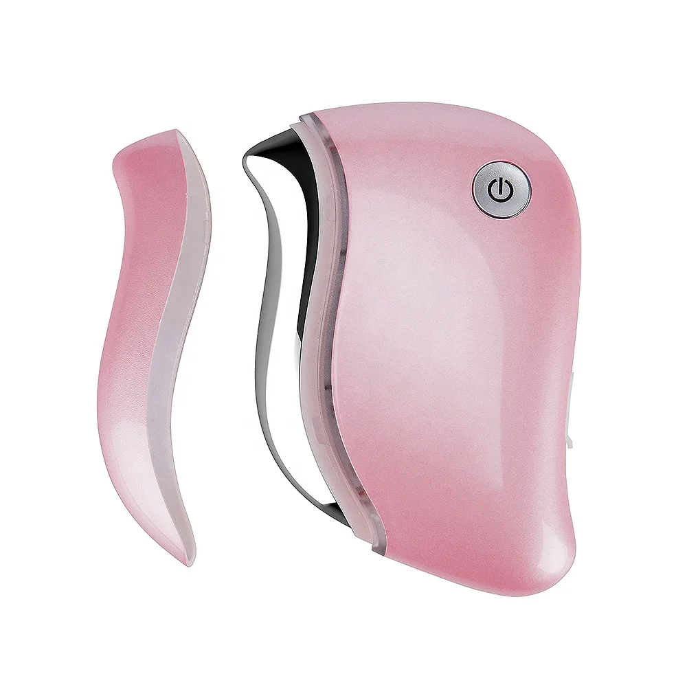 2019 hot selling vibration LED light and heating multi-functional face massage Skin Lifting slimming and tightening  beauty tool