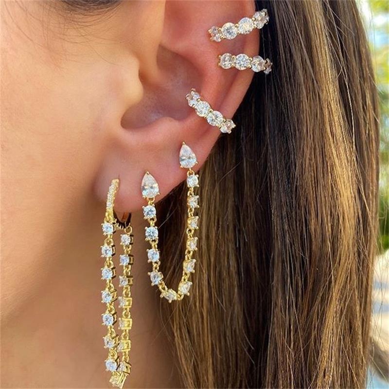 

Fashion gold earrings designs set for women wholesale N2102241, Colors