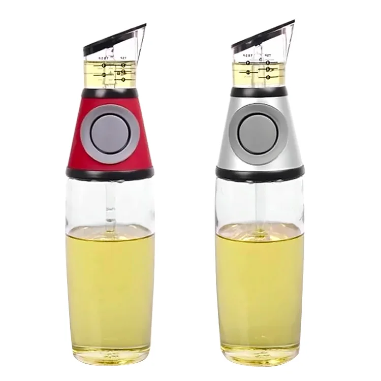 

Amazon Hot Sale 2021 Kitchen Gadget Soy Sauce Metering Glass Bottle Vinegar Olive Oil Dispenser with Lid