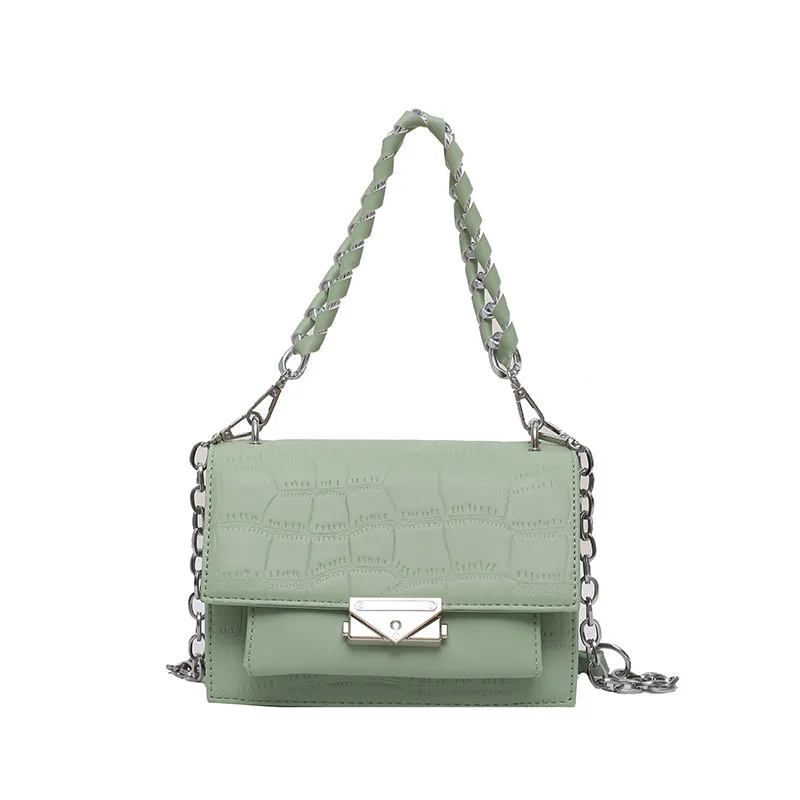 

Hot Sales bolsas Women Hand Bags Crocodile Pattern Chains Shoulder Handbags For Women Luxury Pu Leather Crossbody Bag