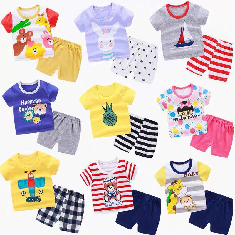 

New men's short sleeve children's wholesale manufacturers at a low price short sleeve children's two-piece set