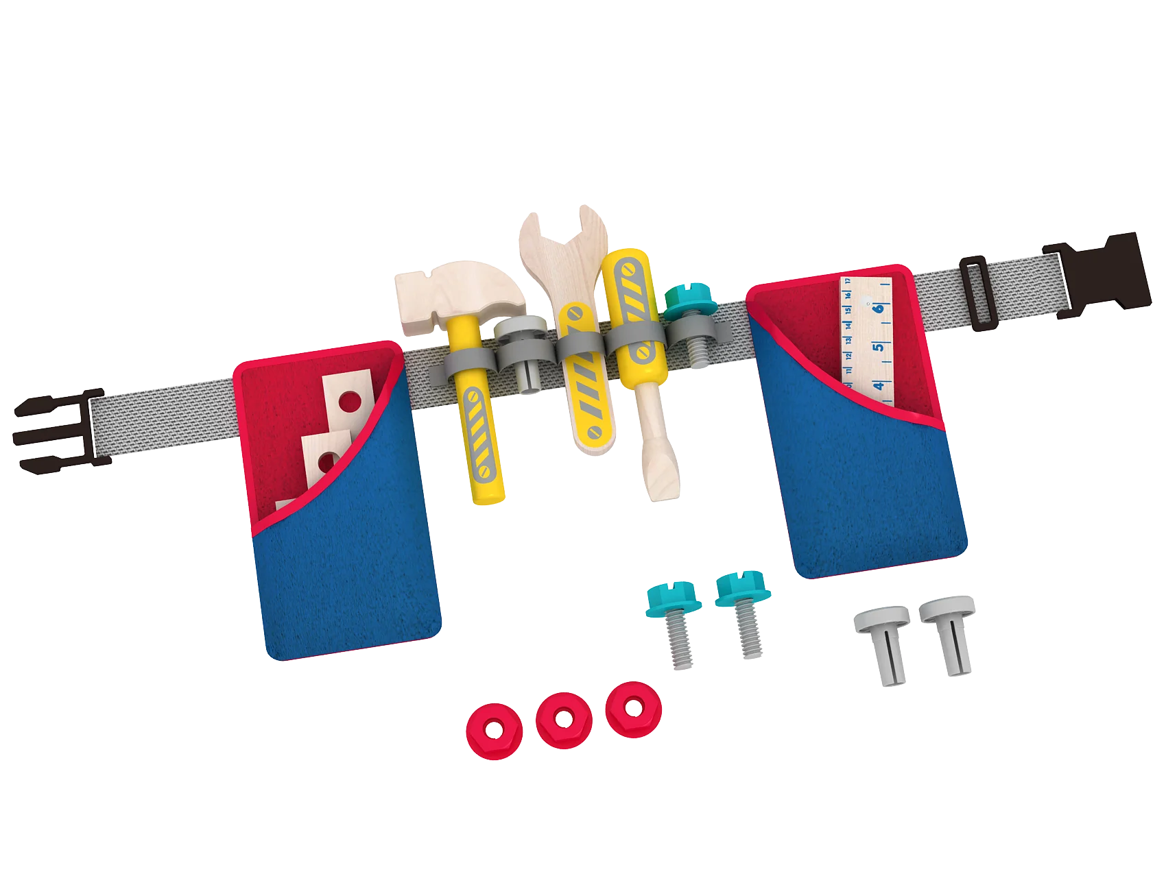 
17pcs tools belt wooden tools toy, tools set for kids,kids tool set 