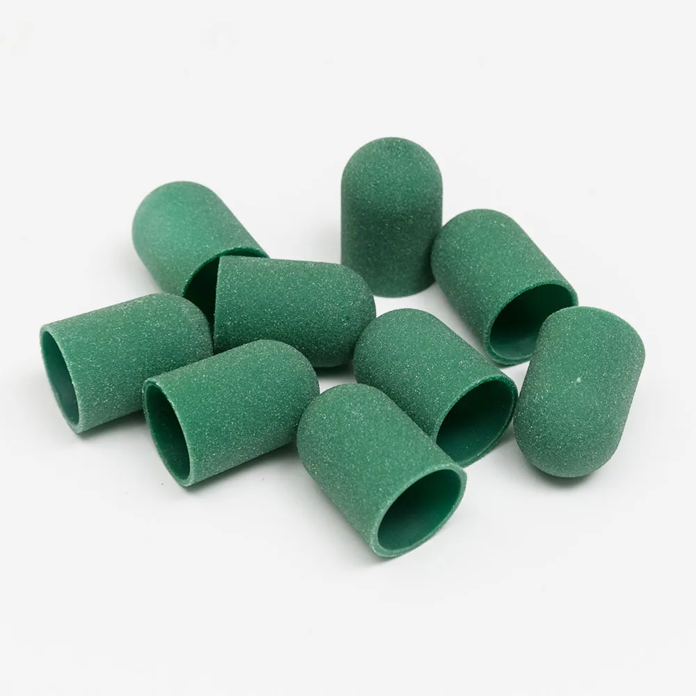 

13mm 240Grit Nail Sanding Caps Rubber Pedicure Abrasive Caps