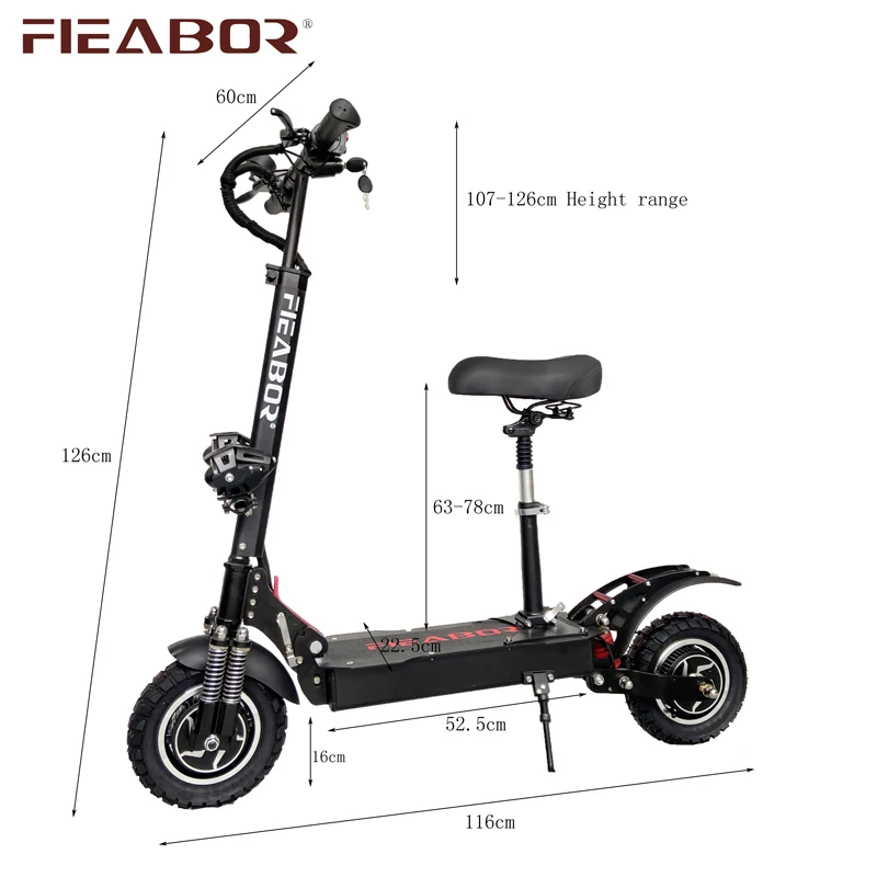 

Double-drive adult electric scooter with faster start faster speed and more strong climbing ability