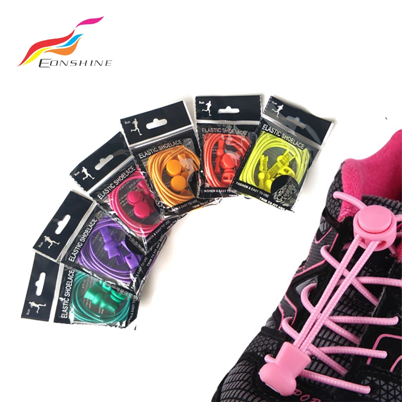 

Sport Bulk In Round Reflective Elastic No Tie Shoelaces Laces Lock With Shoelace Packaging Wholesale, 44 colors you can choose