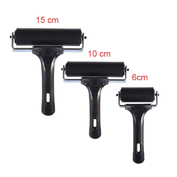 15 Cm 6 Inch Art Paint Hard Rubber Brayer Roller For Printmaking Craft