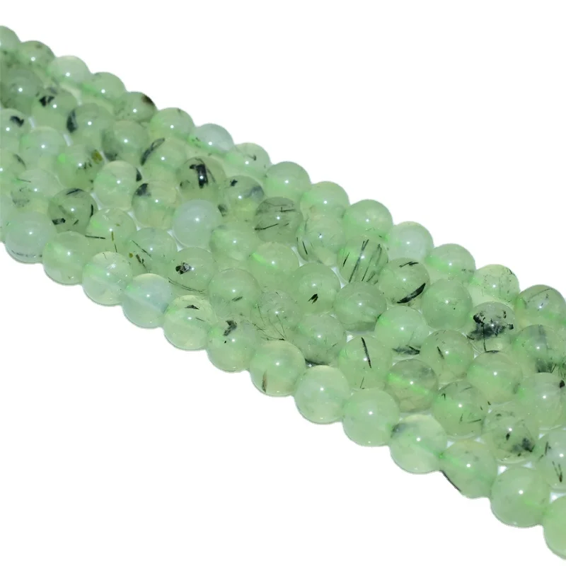 

Trade Ansurance 4/6/8/10/12mm High Grade Natural Prehnite Loose Beads