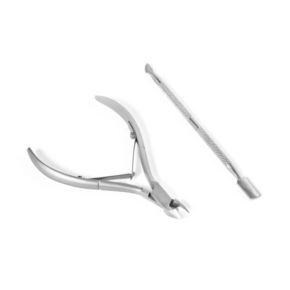

Titanium Coating handle Stainless Steel High Quality Forge Processing Cuticle Nipper sets, Silver/customized color
