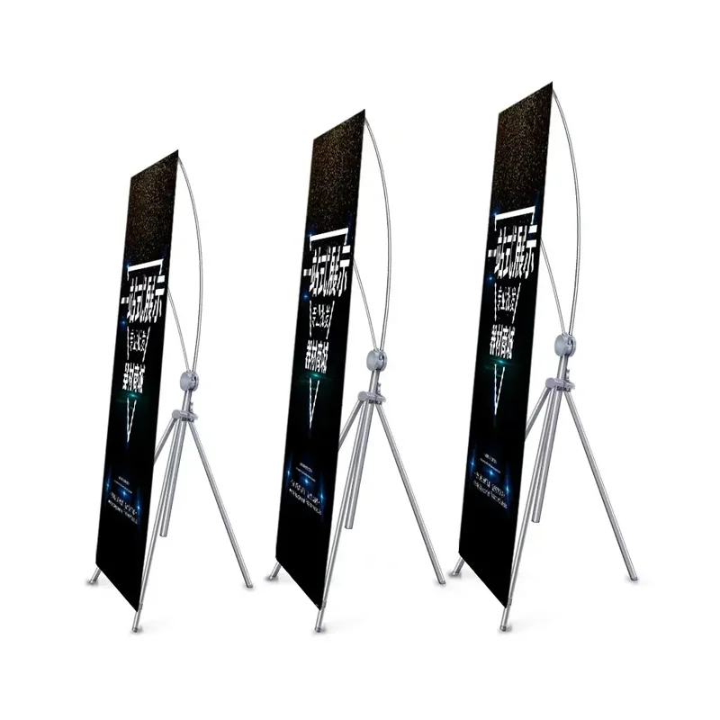 

trade show x banner aluminum adjustable x stand display