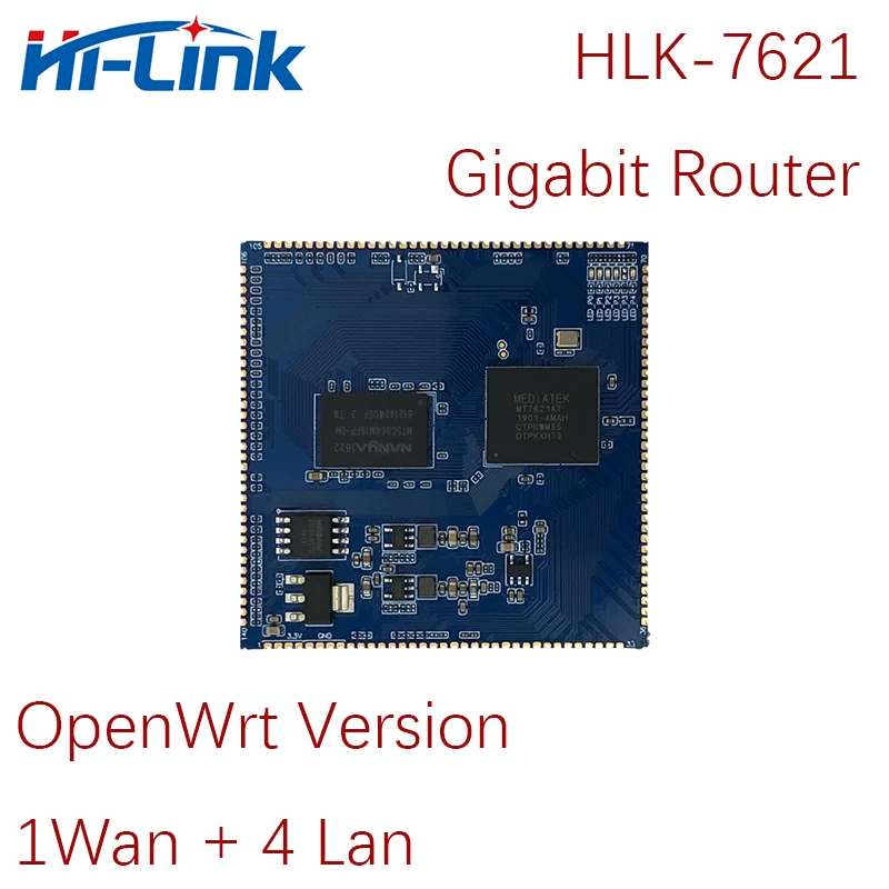 Gbe Gigabit Router Module With Mt7621a Chipset Hlk7621 Test