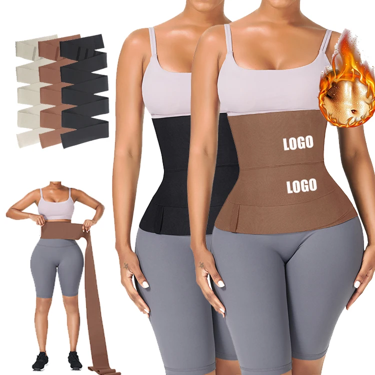 

Waist Wrap Band Waist Shaper Slimming Body Shaper 2021 Custom Logo Plus Size Latex Waist Trainer Belt