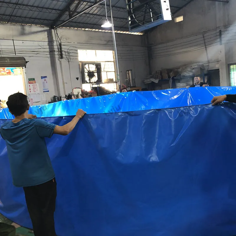 

Lvju Custom Size Biofloc Tarpaulin Fish Farming Tank Tarpaulin Liner Fish Pond, Light blue/green/black/red/custom