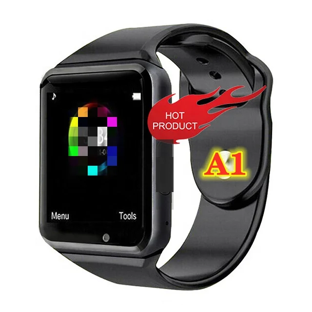 

A1 Men Women Sports Smartwatch with Camera Touch Screen Wrist Band Smart Phone Watch for Android For apple