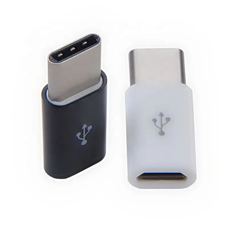 

The Best Mini Portable Male USB 3.1 Type C To Female Micro USB Converter Adapter For Android, Black & white